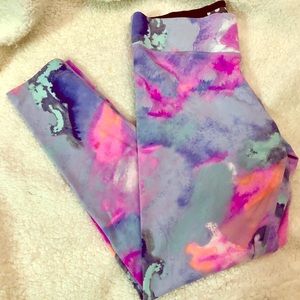 VS PINK Watercolor Leggings